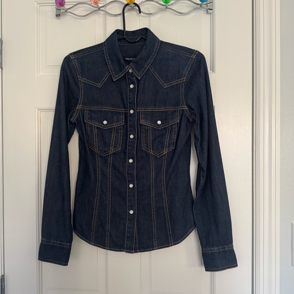 Veronica Beard Crawford Denim Shirt